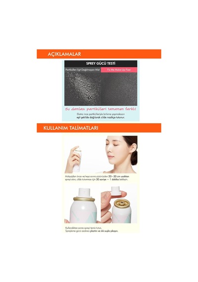 Lexroo Makyaj Sabitleme Spreyi 50ml Fix Me Make-up Fixer