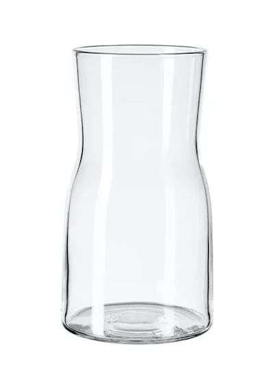 Sumuhome Tıdvatten Cam Vazo Saydam Cam 18 Cm Saydam