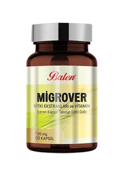 Balen Migrover Bitki Ekstratları Ve Vitamin İçeren Kapsül 720 Mg 60