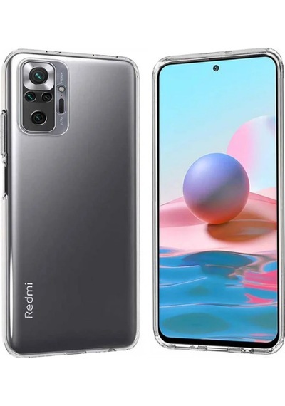 Xiaomi Redmi Note 10 Pro Çift Taraflı Silikon Kılıf Şeffaf