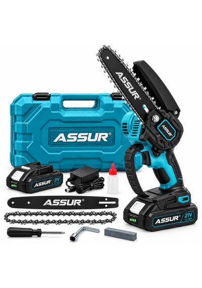Assur 21v Şarjlı Mini Dal Budama Testeresi 6 İnç Çantalı Set