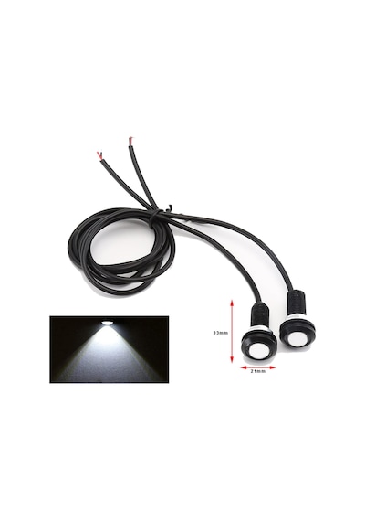 Beyaz Kartal Göz, Eagle Eye Çok Amaçlı 21mm 2 Adet Led Aydınlatma