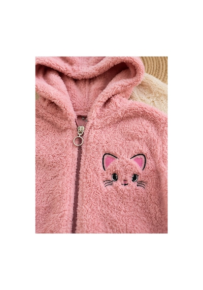 Uğur Bebe Kız Çocuk Pudra Pelüş Hırka Kapüşonlu Fermuarlı Kedicik Desenli Çift Cepli, Yumuşacık Sıcacık Kışlık Hırka Pudra Pudra Uğur Bebe Kız Çocuk Pudra Pelüş Hırka Kapüşonlu Fermuarlı Kedicik Desenli Çift Cepli, Yumuşacık Sıcacık Kışlık Hırka Pudra Pudra