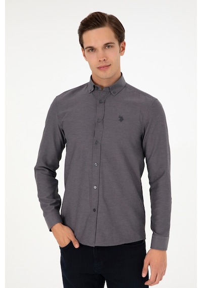 U.s. Polo Assn. Erkek Antrasit Gömlek Basic 50296777-vr006 Antrasit U.s. Polo Assn. Erkek Antrasit Gömlek Basic 50296777-vr006 Antrasit