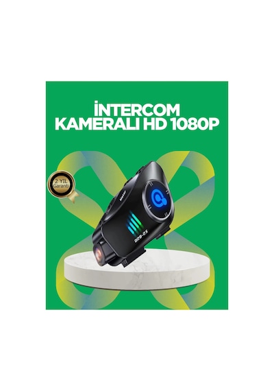 Su Geçirmez Bluetooth Kask Kulaklık Ve 1080p Kamera Özellikli Motosiklet Interkom Sistemi