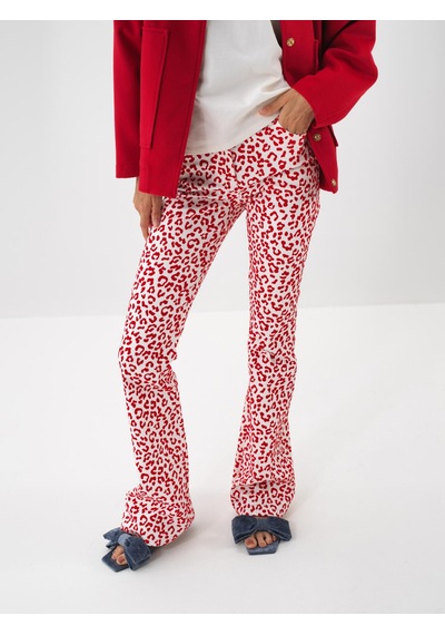 Xint Kırmızı Pamuk Dokulu Slim Fit Pantolon 201251