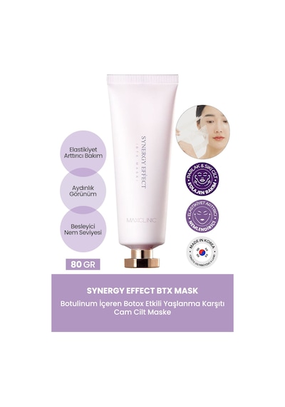 Maxclinic Soyulan Cam Cilt Maske Kolajen ve Botalinium Maxclinic BTX Botoks Mask