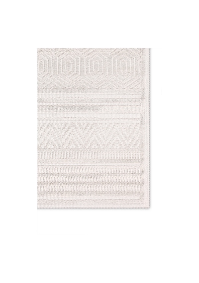 Bluenity Hat Doğal Pamuklu 2'li Banyo Kilim Seti 60x100+50x60 Cm - Ekru