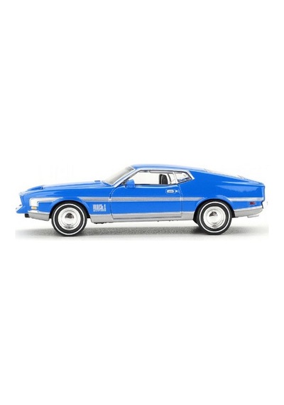 Mini Gt 1/64 Ford Mustang Mach 1 Grabber Blue