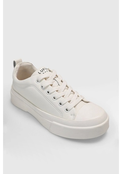 Lufian Mıa Unisex Sneaker Ayakkabı Siyah 121230038 Beyaz