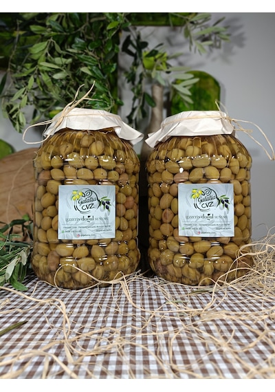 Aydın Yöresi Memecik Cinsi Sofralık Tatlandırılmış Çizik Zeytin 6 Kg