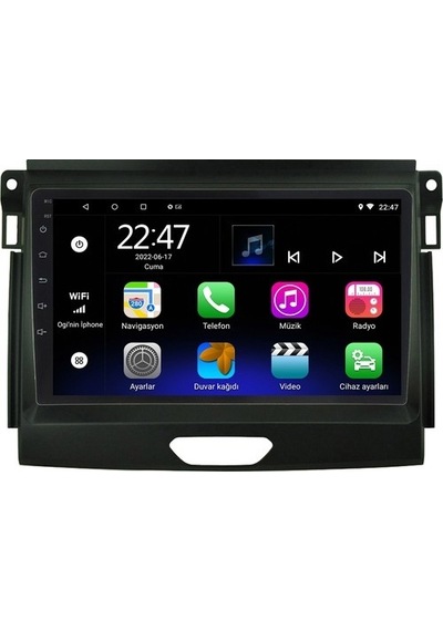 Celali Tuning Ford Ranger 2015-2021 Android 12 Carplay Navigasyon Multimedya - 8gb Ram 128gb Hdd