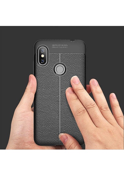 Xiaomi Redmi Note 6 Pro Kılıf Zore Niss Silikon Kapak Siyah