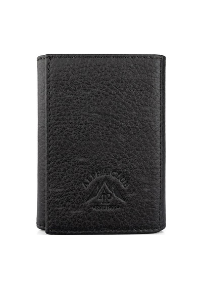 Alphaclub Bag Kadın Hakiki Deri Siyah Cüzdan Ve Kartlık Mat Siyah