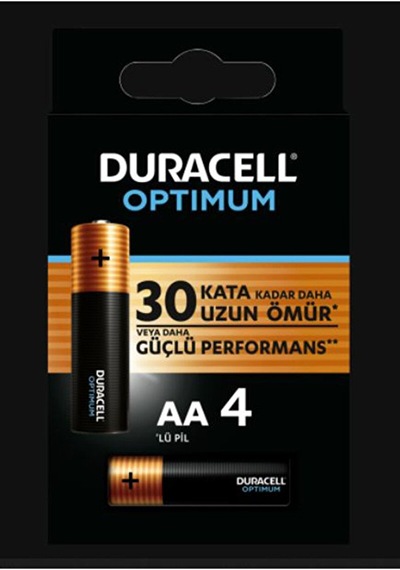3 Adet Duracell Optimum Kalem Pil 4'lü