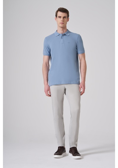 Morven Erkek Mavi Basic Polo Yaka Dynamic Fit T-shirt 26yc018007300 Mavi