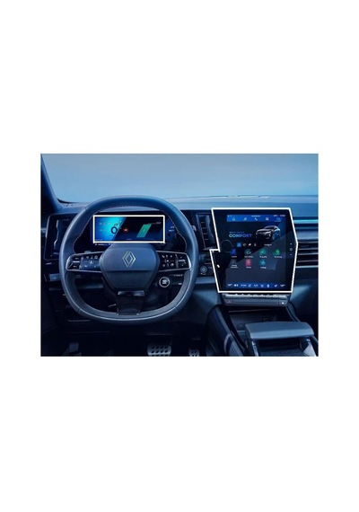 Lexroo Renault Austral/rafale İle Uyumlu 2025 2026 12 İnç Multimedya Ve Gösterge 2li Set 9h Nano Standart