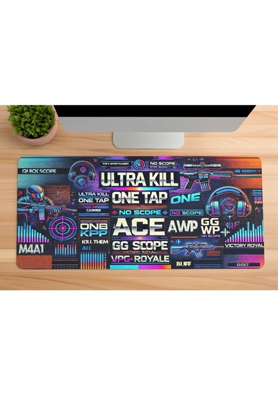 Gaming Oyuncu Xl Mouse Pad Kaydırmaz Dikişli 80 30 Cm Mousepad 8