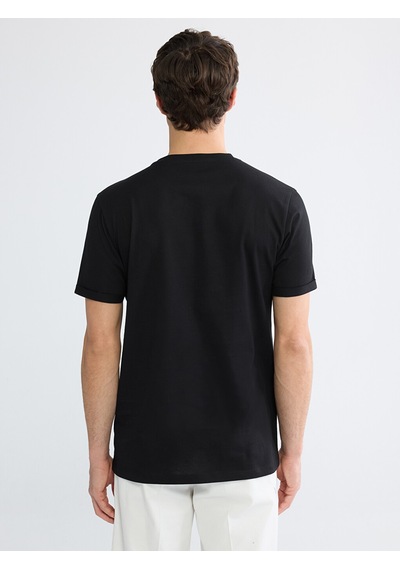 Lcwaıkıkı Classic Siyah Slim Fit %100 Pamuk Basic Tişört