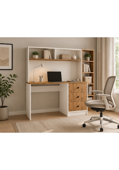 Ladin Çalışma Masası Bilgisayar Masası Ders Çalışma Masası Çalışma Ve Ofis Masası Atlantik Çam - Beyaz Ladin Çalışma Masası Bilgisayar Masası Ders Çalışma Masası Çalışma Ve Ofis Masası Atlantik Çam - Beyaz