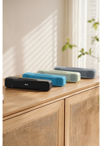 Blic Bls-85 Bluetooth 5.4 Masaüstü Soundbar Hoparlör Beyaz, Telefon Standlı, 1500 Mah Şarjlı, Usb Ve