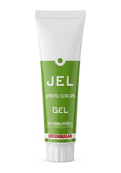 Şeker & Sugar Elektrik Yeşili Jel Gıda Boyası Renklendiricisi 100 G