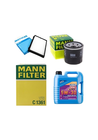 Mann Kia Ceed 1.6 Dizel Filtre Bakım Seti Liqui Moly Motor Yağlı 2012-2018 4 Lü
