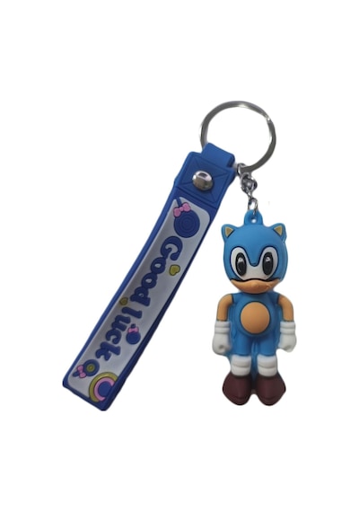 22 Cm Silikon Anahtarlık Mavi Sonic Anahtarlık - Sonic Çocuk Anahtarlık