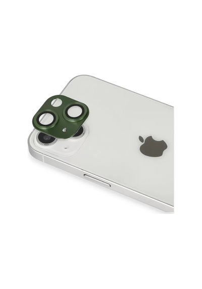 Newface Apple İphone 13 Pers Alüminyum Kamera Lens - Yeşil