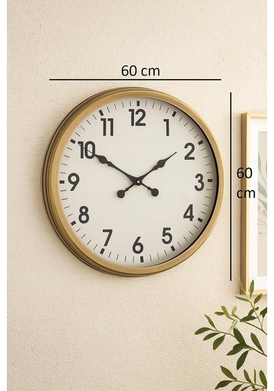 Tr 60 Cm Eskitme Metal Standart Duvar Saati Diğer