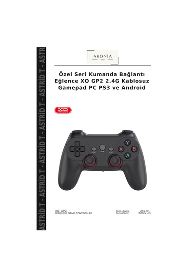 Özel Seri Kumanda Bağlantı Eğlence Xo Gp2 2.4g Kablosuz Gamepad Pc Ps3 Ve Android