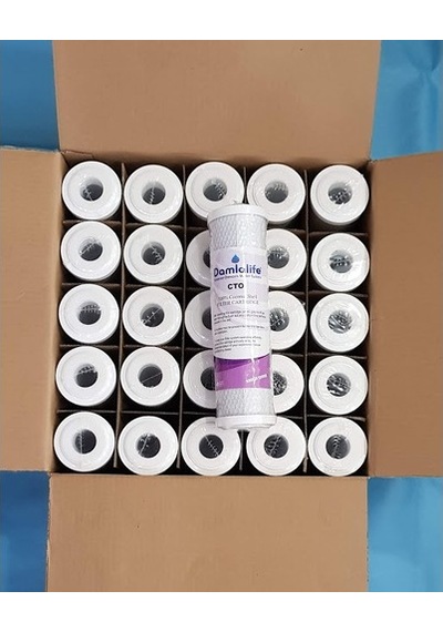 Damlalife 10'' Blok Karbon (Cto) Su Arıtma Filtre 25 Adet