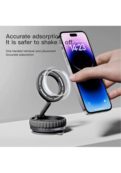 Ga40 Mag-safe İle Uyumlu Ultra Sağlam Vakumlu Mini Araç Telefon Tutucu Ev Spor Salonu Fayans Ayna 2 Mixed