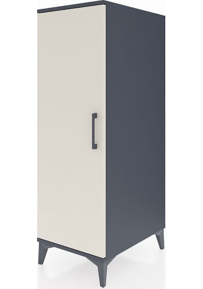 Kronos Dolap 2 Raflı Tek Kapaklı 44x59x134 Antrasit-aytaşı Antrasit