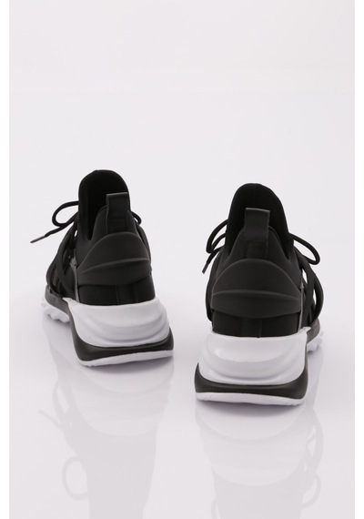 Dgn 044 Kadin Bağcikli Sneaker Ayakkabi 044-2252-R1534 Siyah