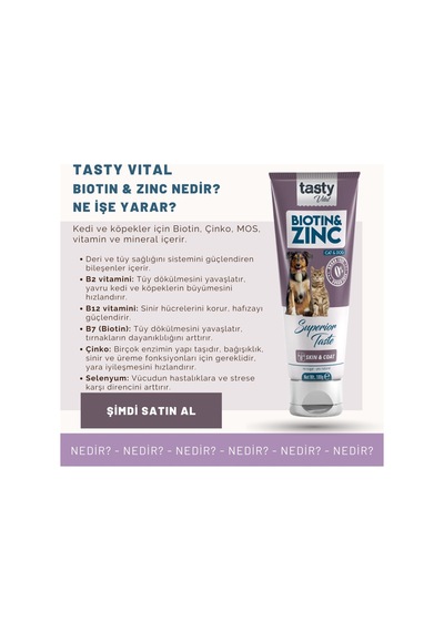 Kedi Ve Köpek Biotin Malt Paste 100 Gr