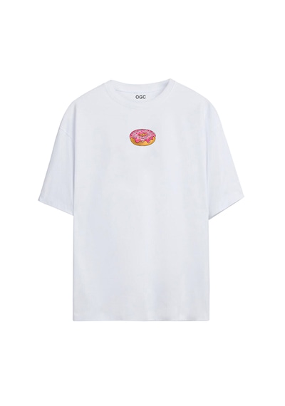 Ogc Donut Oversize Unisex T-shirt Beyaz