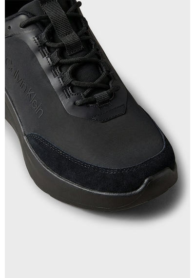Calvin Klein Süet Detaylı Sneaker Ayakkabı Erkek Ayakkabı Hm0hm02342 0gj Siyah
