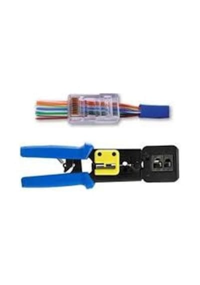 Yeni Nesil Rj45 Ağ Pensesi + 50 Adet Yeni Nesil Cat5/Cat6 Jack