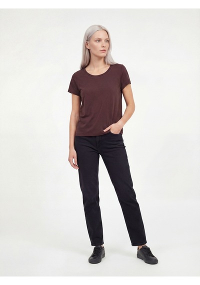 LOFT Regular Fit Kadın Tshirt K.kol Lf2040480 Q1.v1 Kahverengi