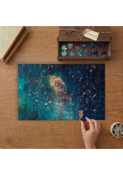 Uzay - Yıldızlar - Galaksi Tasarımı 240 Parça Ahşap Puzzle Ahşap Kutuda Mpy60256