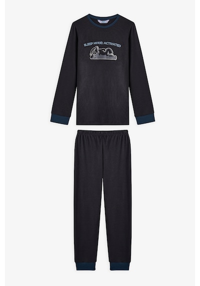 Penti Antrasit Erkek Çocuk Yeti Canavar Baskılı Termal Etkili Pijama Takımı
