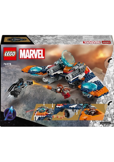 LEGO® Marvel Rocket’in Warbird Aracı Ronan’a Karşı 76278 8+ Yaratıcı Oyuncak Yapım Seti - 290 Parça