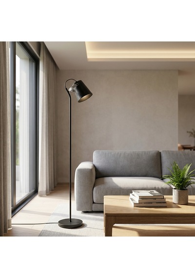 Koçtaş Hayle Siyah Metal Lambader E27 Siyah