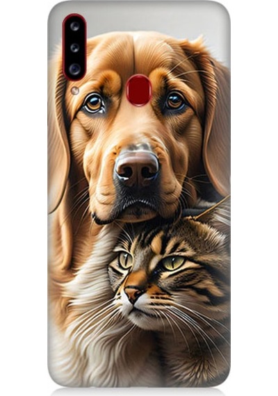 Samsung Galaxy A20s Uyumlu Dostluk Portresi Desenli Silikon Kılıf