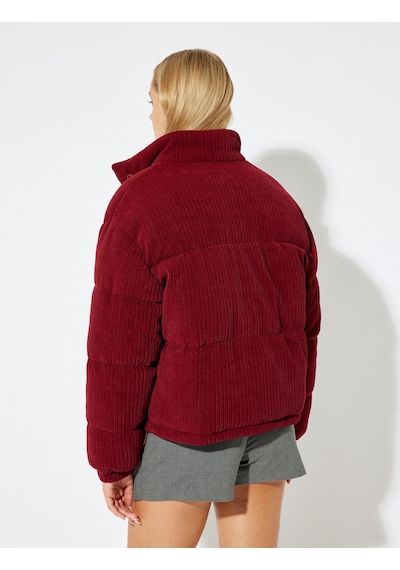 Koton Kadife Şişme Mont Oversize Kapitoneli Düğmeli Cep Detaylı Dik Yaka Bordo 5wal20141ıw Bordo Koton Kadife Şişme Mont Oversize Kapitoneli Düğmeli Cep Detaylı Dik Yaka Bordo 5wal20141ıw Bordo