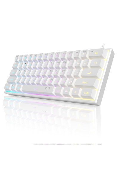 Magegee Ts91 61 Tuş Rgb Kablolu Beyaz Membran Türkçe Q Gaming Klavye