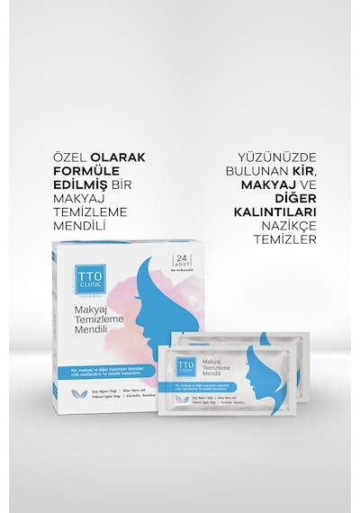 Tto Clinic Makyaj Temizleme Mendili 24'lü