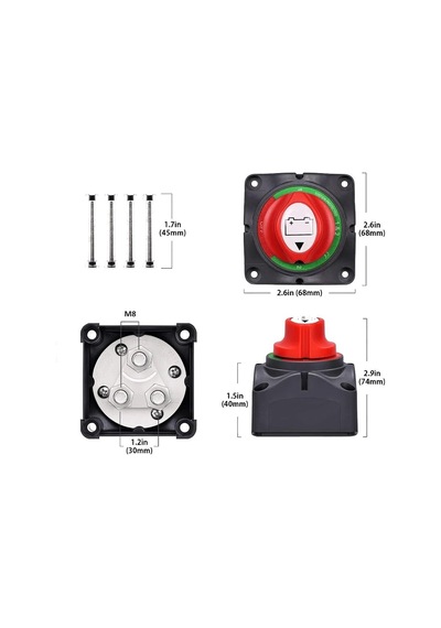 Devre Kesici Both Şalter Çift Akü Bağlantılı 12V 24V 48V 200A