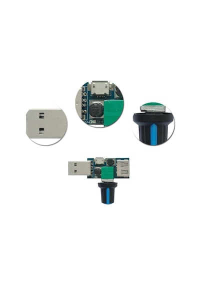 Usb Fan Hız Kontrol Modülü - Dc 5V-12V 5W